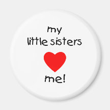 Meine kleine Schwester-Liebe ich Kühlschrankmagnet