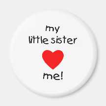 Meine kleine Schwester-Lieben ich Magnete
