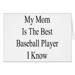 Meine Mamma ist der beste Baseball-Spieler, den ic Karte