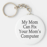 Meine Mamma kann den Computer Ihrer Mammas reparie Schlüsselanhänger