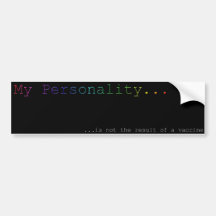 Meine Persönlichkeit ist nicht das Ergebnis eines  Auto Sticker