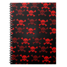 Meine roten Punkschädel! Notizbuch