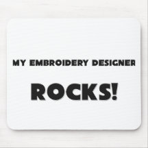 MEINE Stickerei-Designer FELSEN! Mousepads