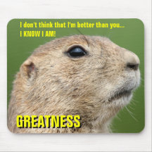 Meine Supermacht ist besser als Sie Mousepad