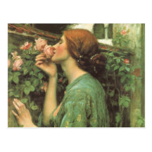 Meine süße Rose (Soul der Rose) durch Waterhouse Postkarte