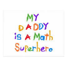 Meine Vati-Mathe-Superheld-T-Shirts und Geschenke Postkarten