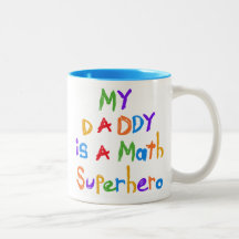 Meine Vati-Mathe-Superheld-T-Shirts und Geschenke Teetassen