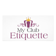 Meine Verein-Etikette Personalisierte Photo Karte