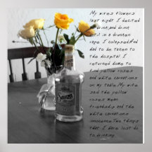 meine wifes Blumen Posterdruck