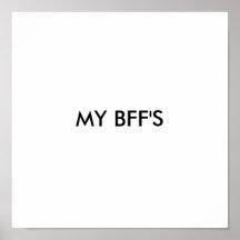 MEINER BESTEN FREUNDIN POSTERDRUCK