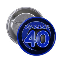 Meiner Mammas 40 u. Blau Anstecknadel