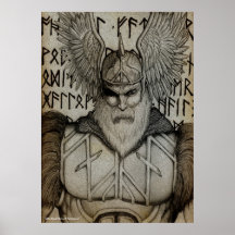 "Meister der Runen " Plakatdruck