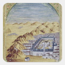 Mekka umgeben durch die Berge von Arafa Aufkleber