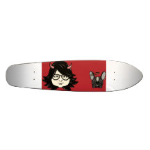 Mel u. Blüten-Karikatur-alte SchulSkateboard Individuelles Skateboard