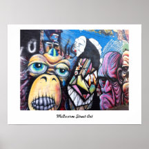 Melbourne-Straßen-Kunst-Plakat