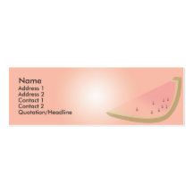 Melone - dünn visitenkartenvorlage