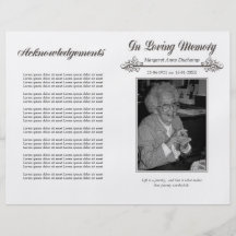Memoriam liebevolles Gedächtnis-in der Begräbnis-  Bedruckte Flyer