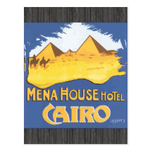 Mena Haus-Hotel Kairo Ägypten, Vintag Postkarten