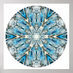 Mendenhall Gletscher-Mandala-Plakat
