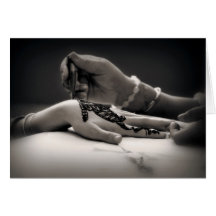 Mendhi Hennastrauch-Gruß-Karte (keine Grenze)