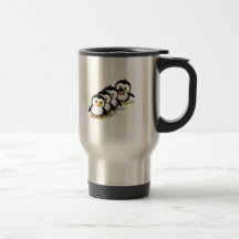 Menge der Pinguine Kaffeehaferl