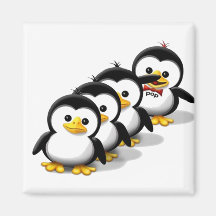 Menge der Pinguine Magnete