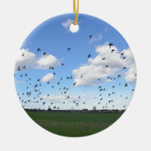 Menge der Tauben Weihnachtsbaum Ornament