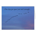 Menge Zugvogelfoto des Vatertags kardieren Grußkarten