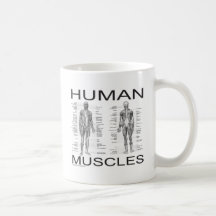 Menschliche Muskeln und Anatomie Kaffee Tasse