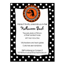 Meow-Halloween-Einladung Postkarten