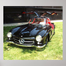 MERCEDES-BENZ 1955 300SL Gullwing Plakatdruck