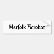 Merfolk Akrobat-Autoaufkleber