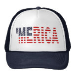 'MERICA US Flaggen-Fernlastfahrer-Hut (ursprünglic Retrokult Cap