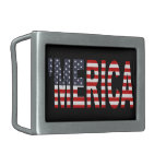 'MERICA US Flaggen-Gürtelschnalle