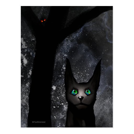 Merkwürdige alienkatze postkarten