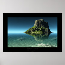 merkwürdige Insel Plakat