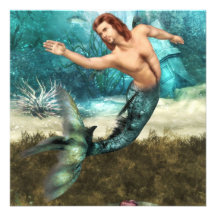 Mermen-Einladungen
