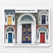 Merrion quadratische Dublin Eingänge Mousepad