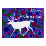 Merry Christmas Reindeer Caribou Personalized Card