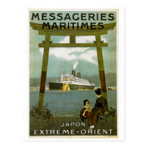 Messageries Maritimes Japon extremer Orient Postkarte