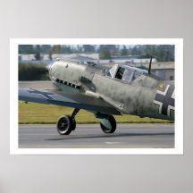 Messerschmitt Bf-109E-3 Emil Posterdruck