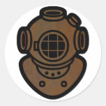 Messingtauchsturzhelm Sticker