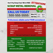 Metall-Abfall-Abbau-Flyer