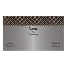 Metallischer Blick gebürstete AluminiumVisitenkart