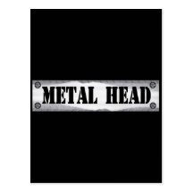 Metallkopf Postkarte