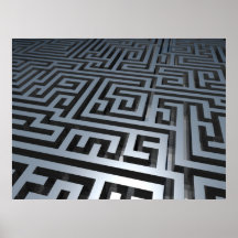 Metalllabyrinth Plakatdrucke