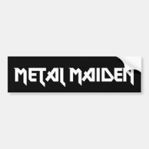 Metallmädchen-Autoaufkleber