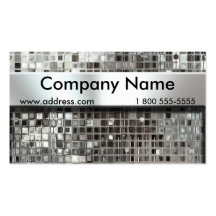 Metallmosaik-und -nummernschild-Visitenkarten