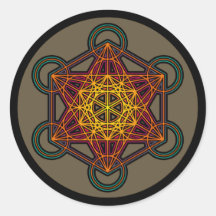 metatron Würfel-Mandalaaufkleber