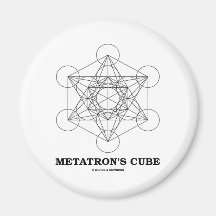 Metatrons Würfel (heilige Geometrie) Kühlschrankmagnet